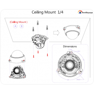 Ceiling Mount 1/4 - Intellisystem